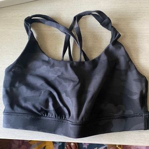 Lululemon sports bra, camo